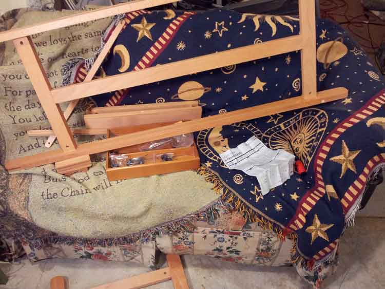 Putting together an easel